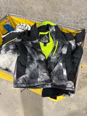 ZeroXposur Boys Geometric Print Insulated Winter Ski Jacket, Size 10/12